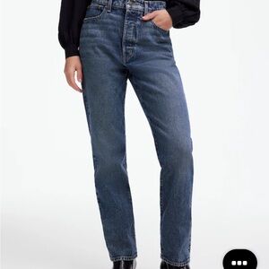 Madewell Women's Straight Leg Blue Jeans